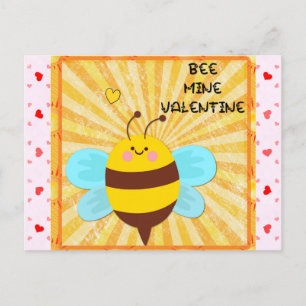 Bijenmijn Gelukkig Valentijnsdag Briefkaart