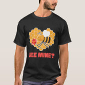Bijenmijn ik Valentijnsdag koppels in liefde roman T-shirt (Voorkant)