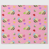 Bijenmijn-Valentijn Cadeaupapier (Vlak)