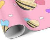 Bijenmijn-Valentijn Cadeaupapier (Rol Hoek)