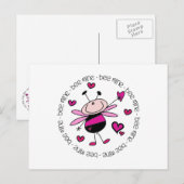 Bijenmijn-Valentijn Feestdagenkaart (Voorkant / Achterkant)