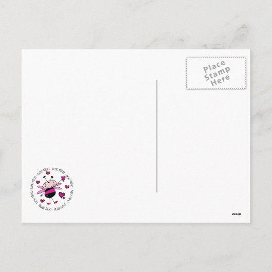 Bijenmijn-Valentijn Feestdagenkaart (Achterkant)