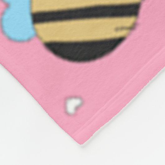 Bijenmijn-Valentijn Fleece Deken (Hoek)