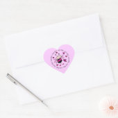 Bijenmijn-Valentijn Hart Sticker (Envelop)