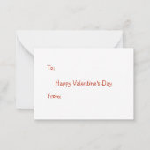 Bijenmijn-Valentijn Kaart Notitiekaartje (Achterkant)