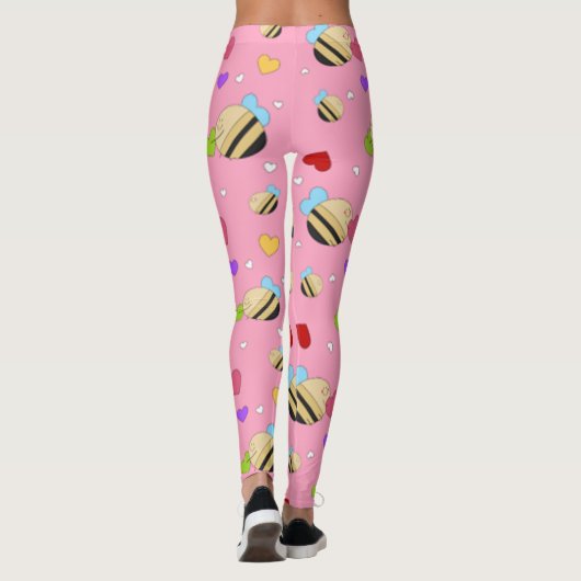 Bijenmijn-Valentijn Leggings (Achterkant)