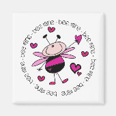 Bijenmijn-Valentijn Magneet (Voorkant)