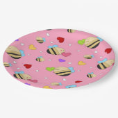 Bijenmijn-Valentijn Papieren Bordje (Gekanteld)