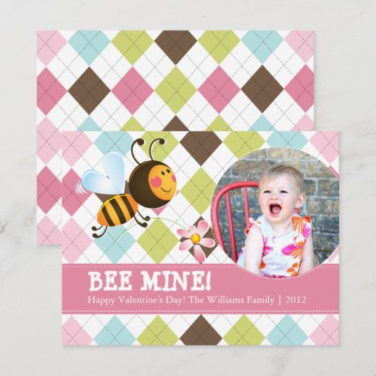 Bijenmijn | VALENTIJNSDAG Feestdagenkaart (Voorkant / Achterkant)