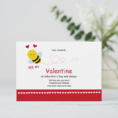 Bijenmijn-Valentijnsdag-kaart Kaart (Staand voorkant)