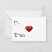 Bijenmijn-Valentijnsdag-kaart Notitiekaartje (Achterkant)