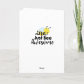 Bijenmijnkaart Feestdagen Kaart (Achterkant)