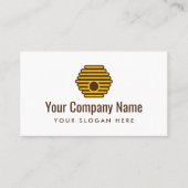 Bijennest logo visitekaartje sjabloon (Voorkant)
