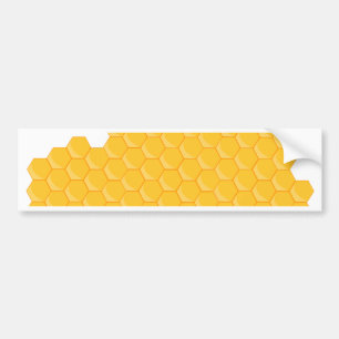 Bijennetje Honeycomb Hexagon Patroon Bumpersticker