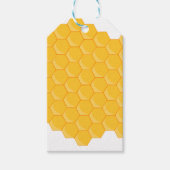 Bijennetje Honeycomb Hexagon Patroon Cadeaulabel (Voorkant)