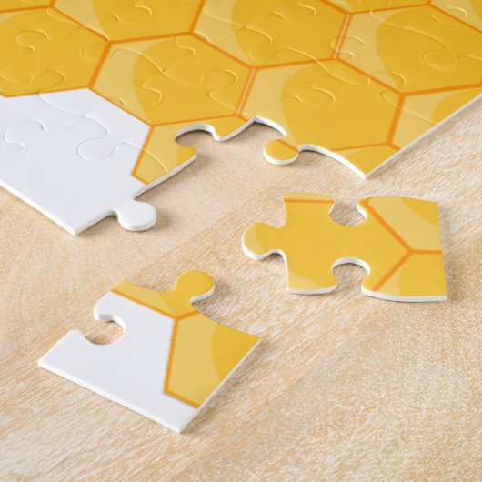 Bijennetje Honeycomb Hexagon Patroon Legpuzzel (Zijkant)