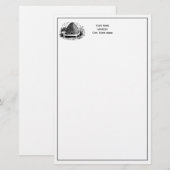 Bijennetjes en bijen #1 Heraldische Vintage Briefpapier (Voorkant / Achterkant)