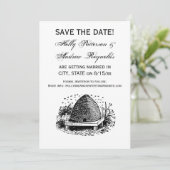 Bijennetjes en bijen #1 Heraldische Vintage Kaart (Staand voorkant)