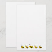 Bijenontwerp Briefpapier (Voorkant / Achterkant)