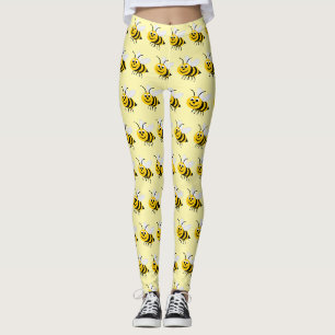 Bijenontwerp Kies uw achtergrondkleur Leggings