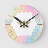 bijenontwerp ronde klok (Voorkant)