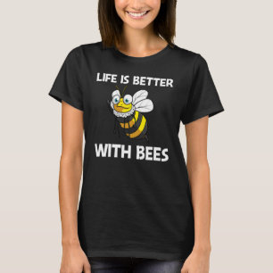 Bijenontwerpen voor mannen vrouwen Imker honingbij T-shirt