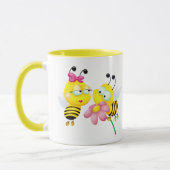 BIJENPAAR VERLIEFD OP MOK (Links)