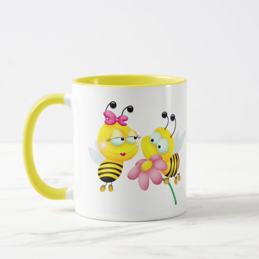 BIJENPAAR VERLIEFD OP MOK (Links)