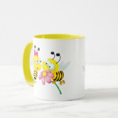 BIJENPAAR VERLIEFD OP MOK (Voorkant links)