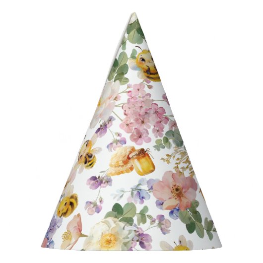 Bijenpapier Feesthoedjes (Links)