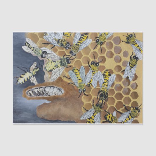 bijenpapier tissuepapier (Voorkant)