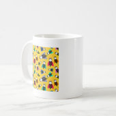 bijenpatroon koffiemok (Voorkant links)
