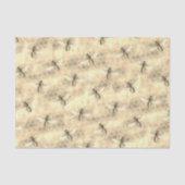 bijenpatroon op getextureerde gouden honingraat tissuepapier (Voorkant)