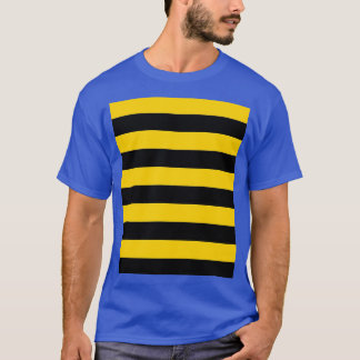 Bijenpatroon zwarte en gele strepen Grafisch T-shirt