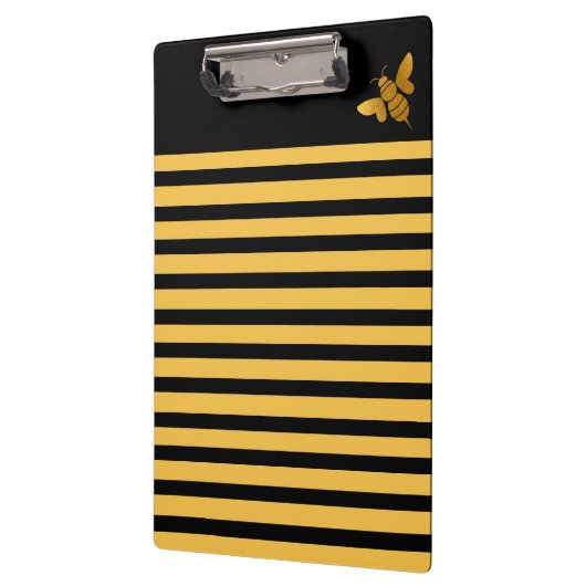 Bijenpatroongeel en zwart klembord (Links)