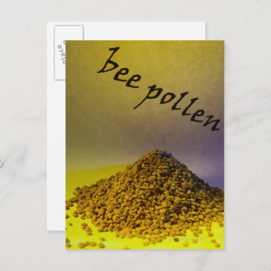 bijenpollen briefkaart (Voorkant / Achterkant)