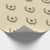 bijenpoot cadeaupapier (Hoek)