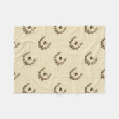 bijenpoot fleece deken (Voorkant (Horizontaal))