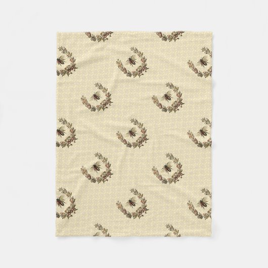 bijenpoot fleece deken (Voorkant)