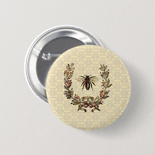  bijenpoot ronde button 5,7 cm (Voorkant /achterkant)