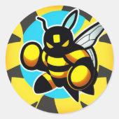 Bijenpositief Ronde Sticker (Voorkant)