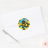 Bijenpositief Ronde Sticker (Envelop)