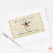 Bijenpot Etiket Honingbij Imkerij Honingraat Antie (Envelop)