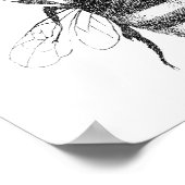 bijenprint poster (Hoek)