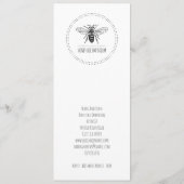 Bijenproductenbedrijf Menu (Achterkant)