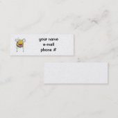 bijenprofielkaart mini visitekaartje (Voorkant / Achterkant)