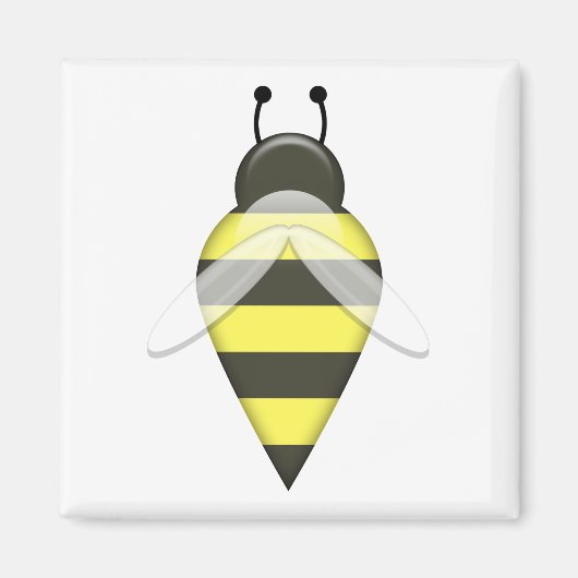 Bijenreeks 1 vierkante magneet (Voorkant)