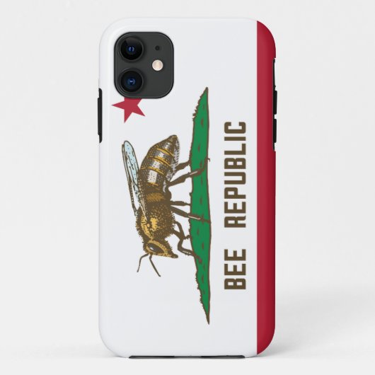 Bijenrepubliek Vlag Case-Mate iPhone Case (Achterkant)