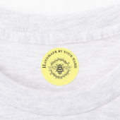 Bijenschaar, gemaakt door ijzer op etiketten labels (Aangebracht)