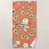 Bijenschilderen Strandlaken (Voorkant)